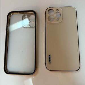 Clear and Cream iPhone 13 Pro Max Cases